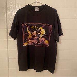 Nirvana Distressed Rock N Roll T-Shirt